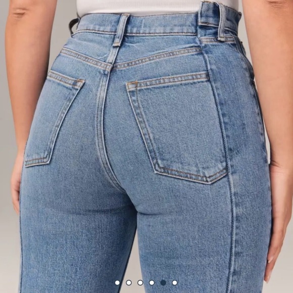 NWT Abercrombie Curve Love 90s High Rise Jeans - Picture 5 of 9